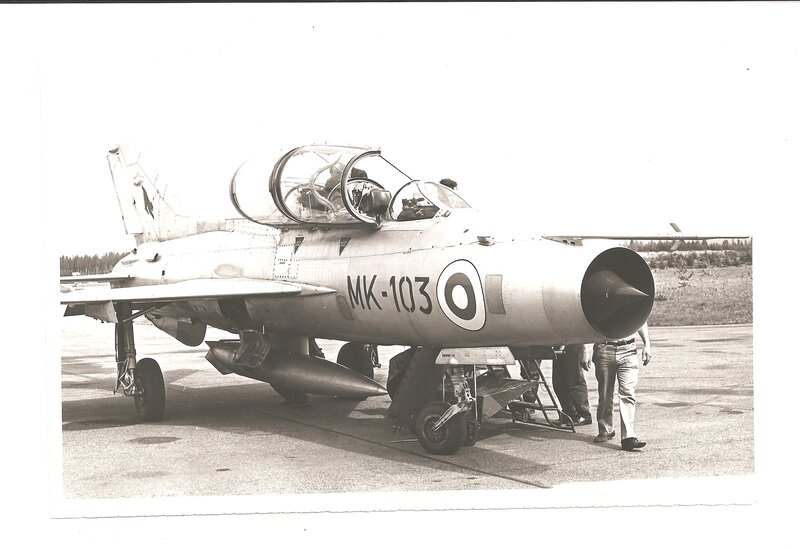 Military Jet on Tarmac — Black
