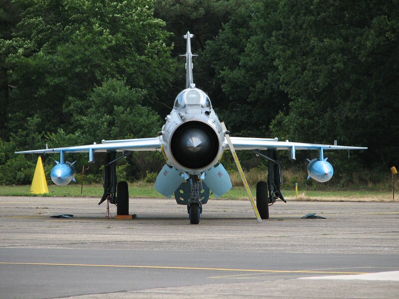 Military Jet on Tarmac — Gray, Neutral