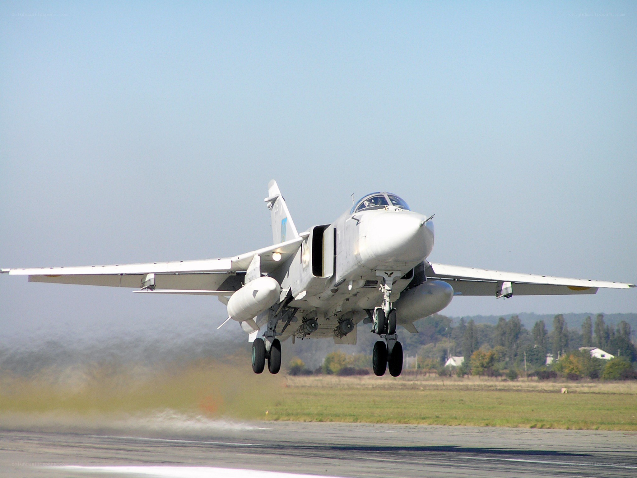 military jet taking off