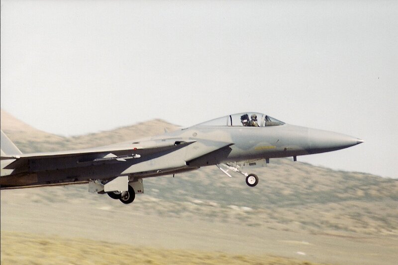 Military Jet Taking Off — Gray, Dynamic