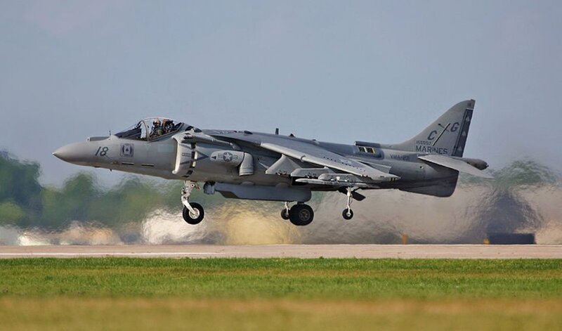Military Jet Taking Off — Gray