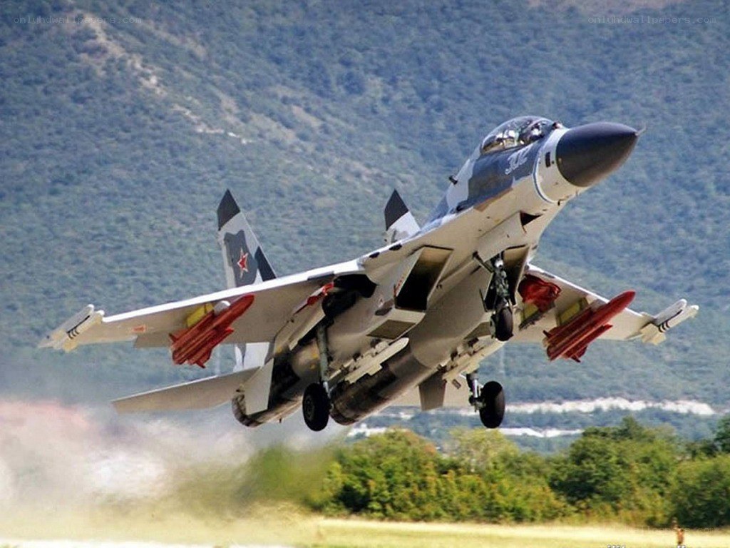 military jet taking off
