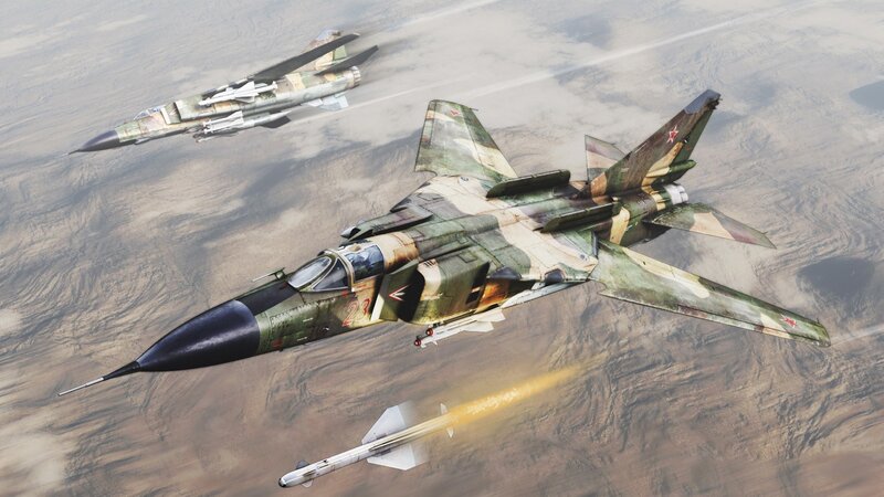 Military Jets in Flight — Green