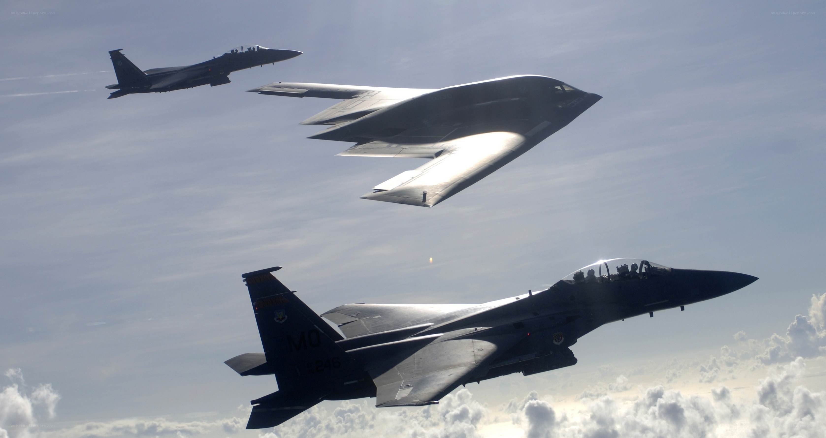 Military jets in formation