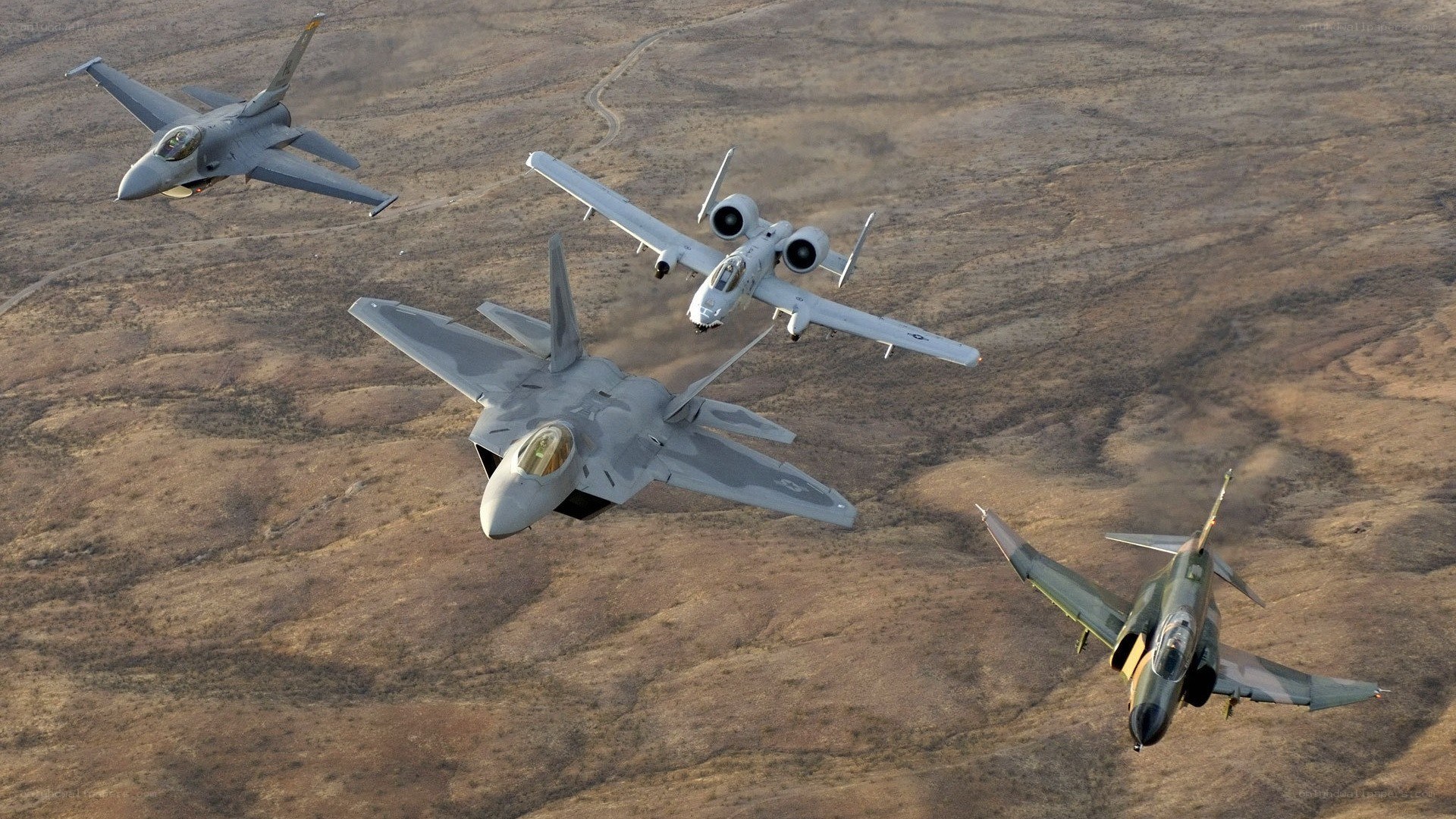 Military jets in formation