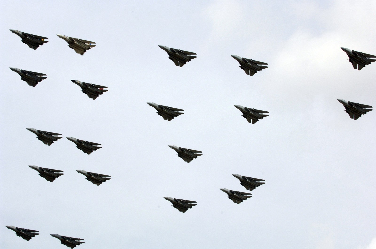 Military jets in formation