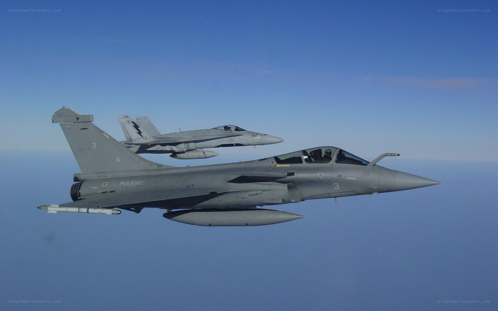 Military jets in formation