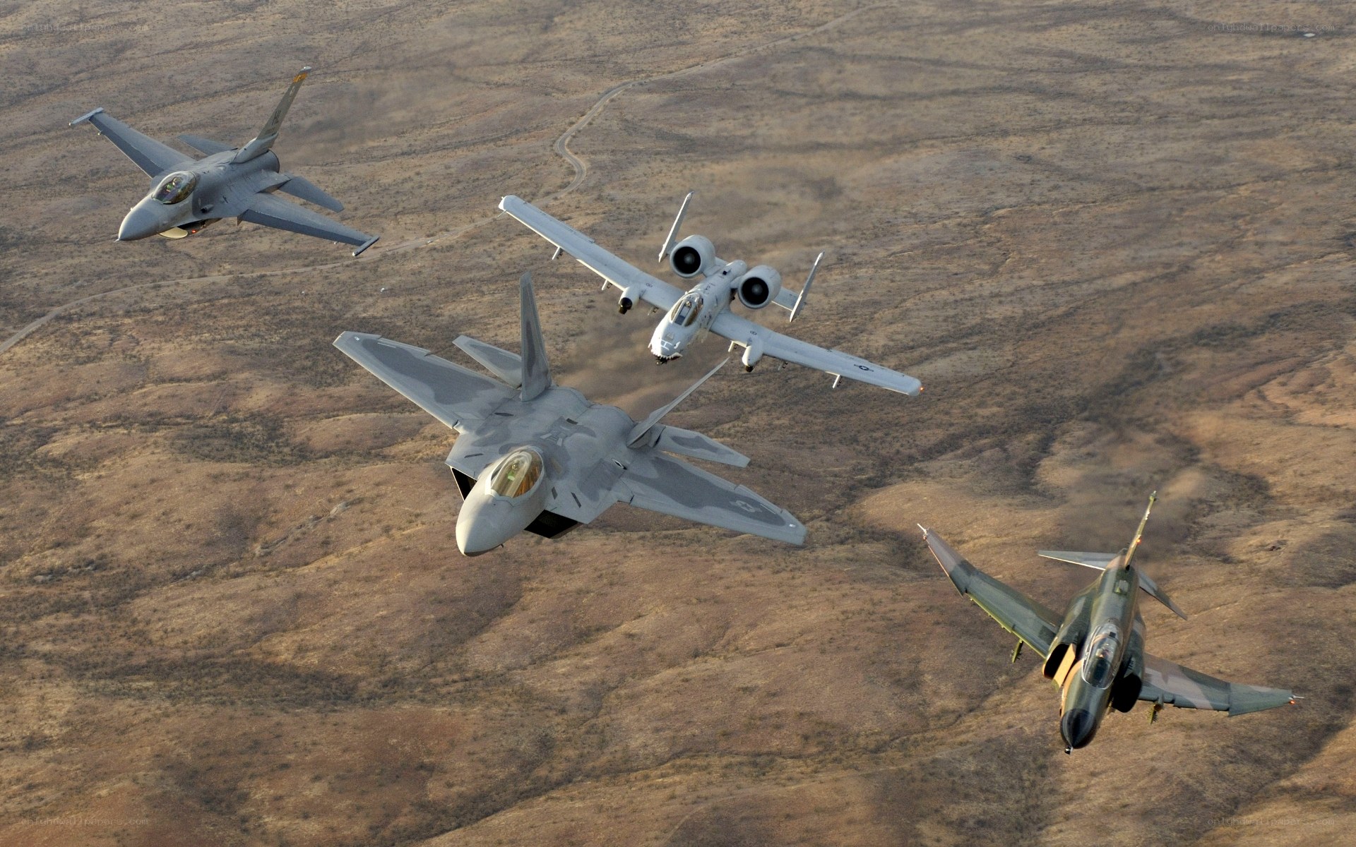 Military jets in formation flight