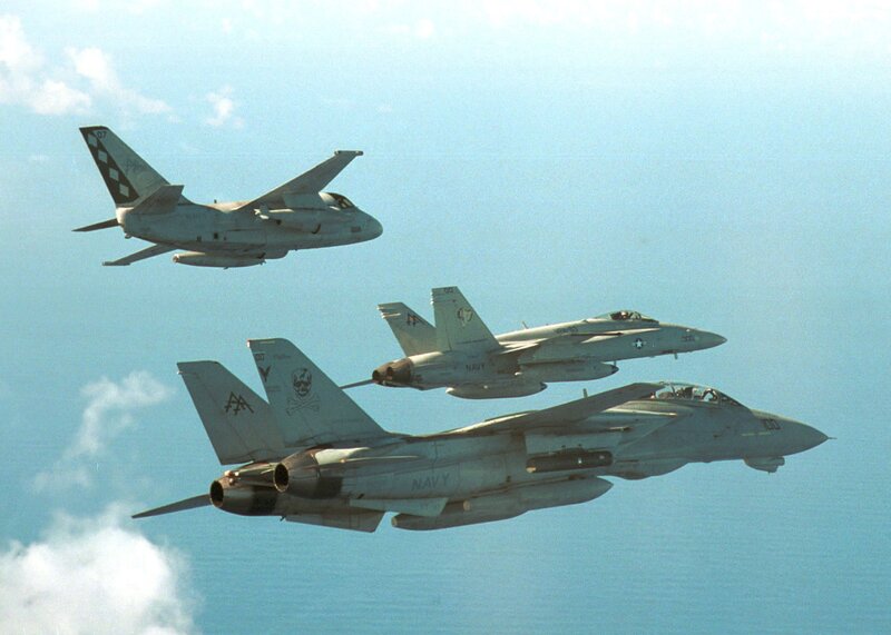 Military Jets in Formation — Gray, Calm, Afternoon, Photograph