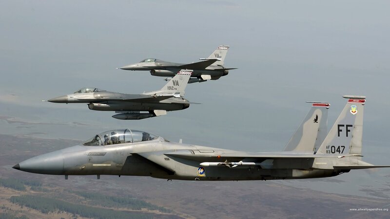 Military Jets in Formation — Gray, Dramatic, Afternoon, Photograph