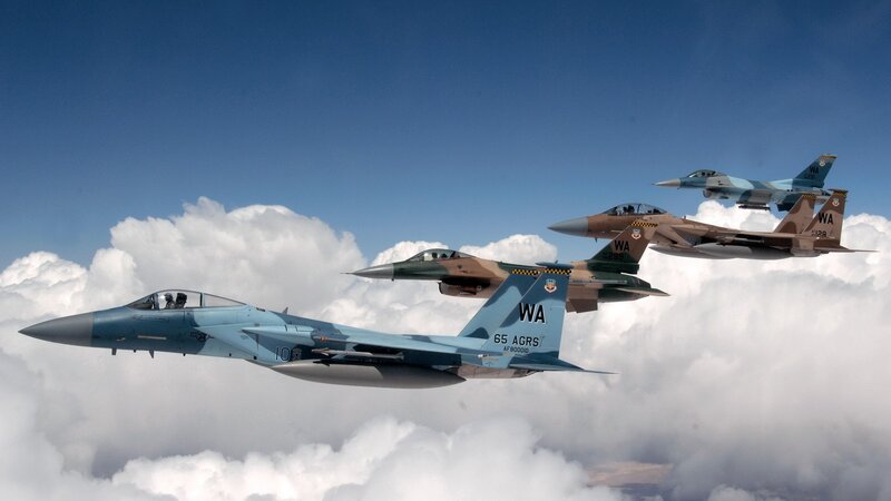 Military Jets in Formation — Photograph