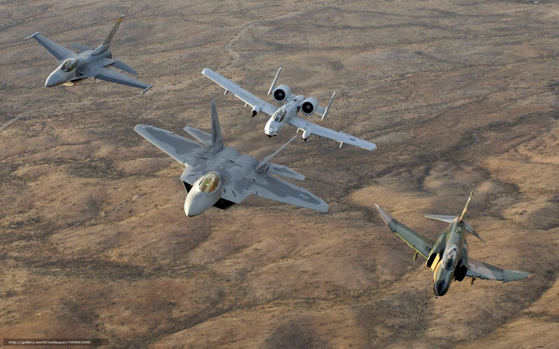 Military jets in formation