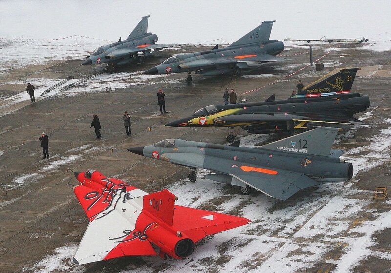 Military jets on tarmac
