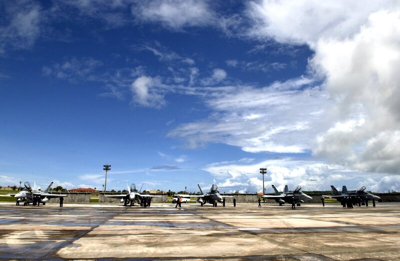 Military jets on tarmac