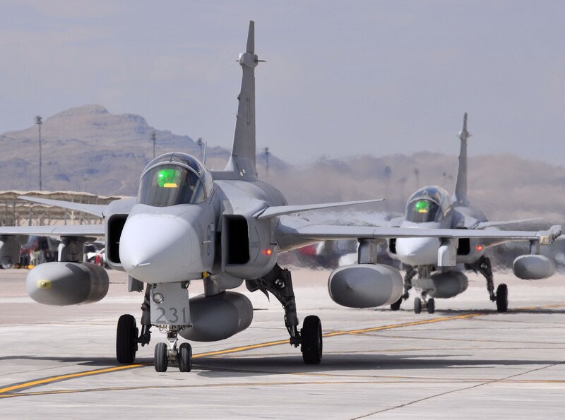 Military jets on tarmac