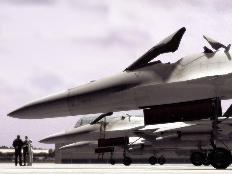 Military jets on tarmac