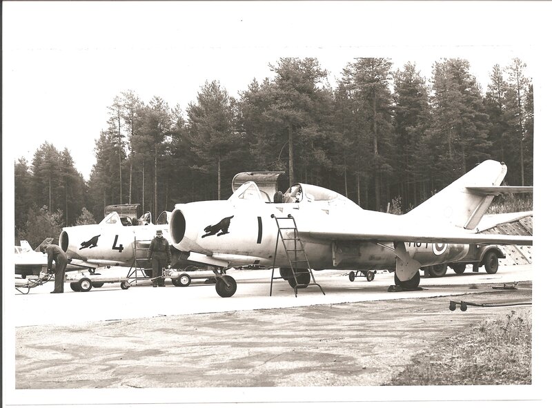 Military Jets on Tarmac — Black