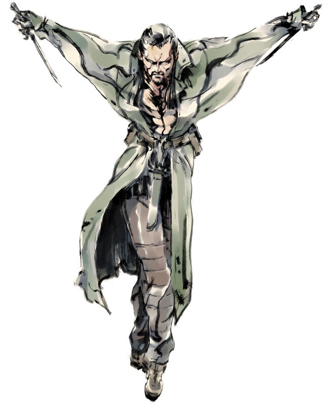 military man with swords