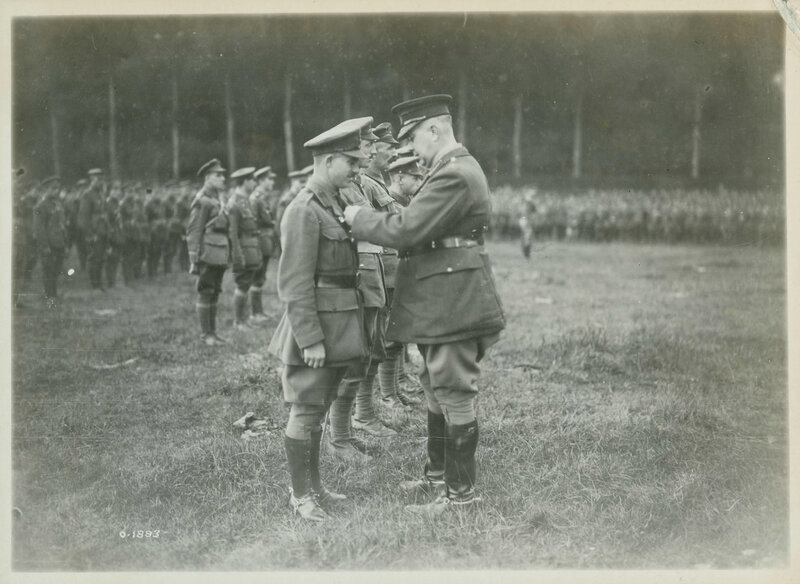 Military medal ceremony