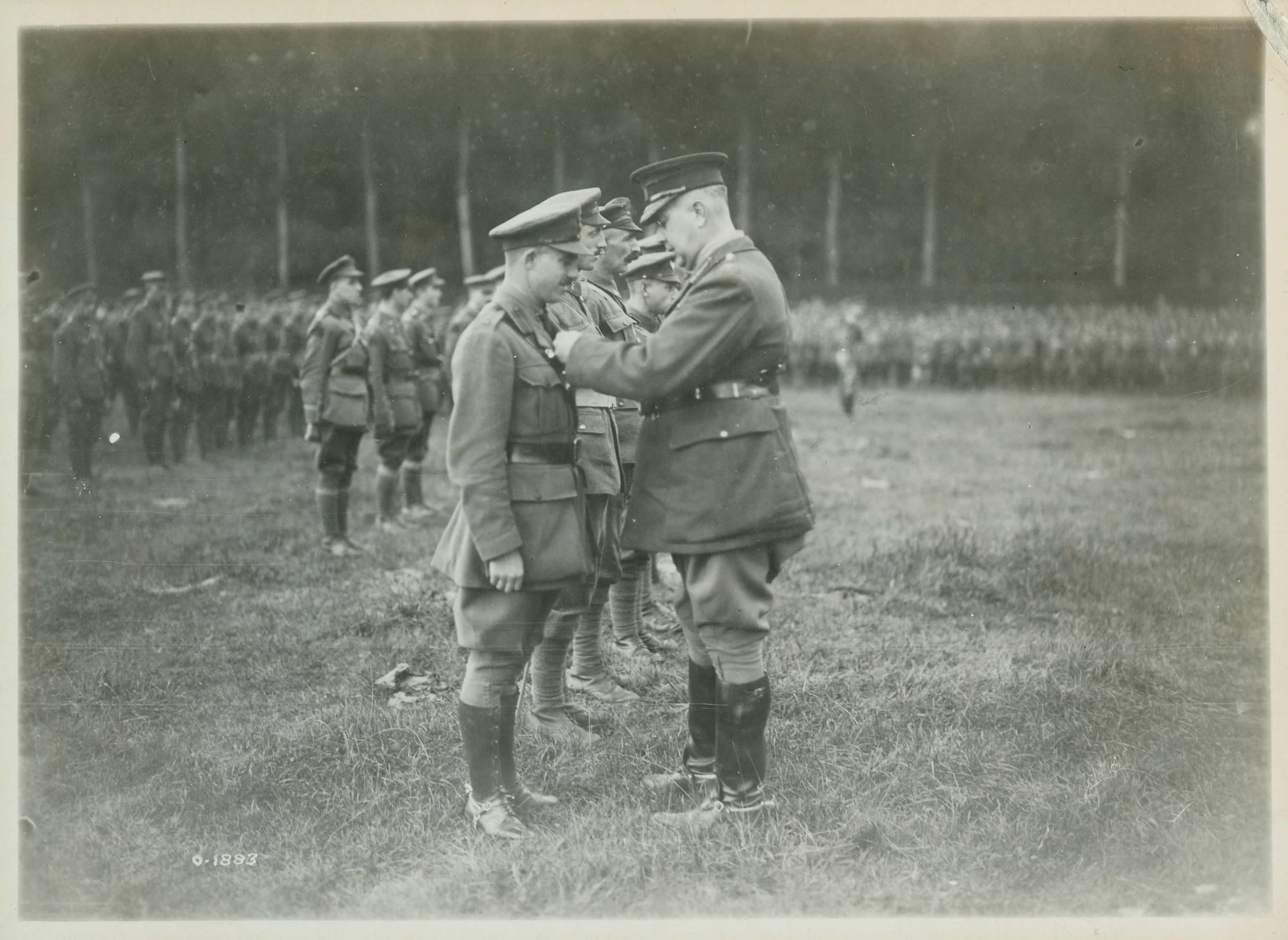 Military medal ceremony