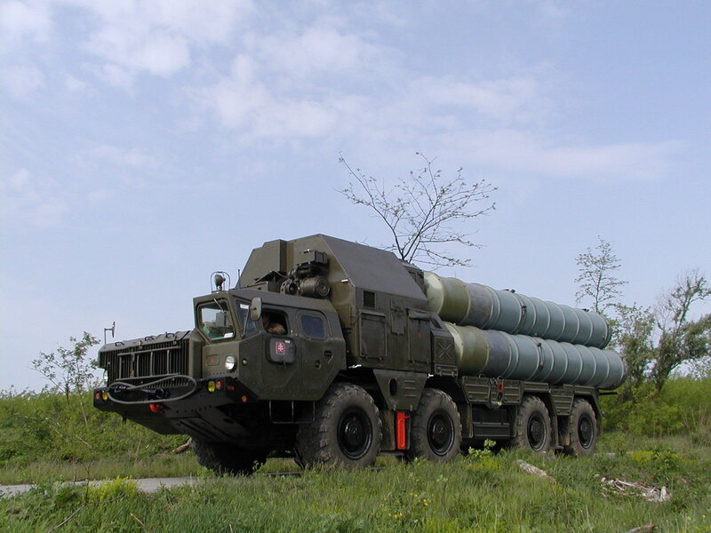 Military missile launcher vehicle
