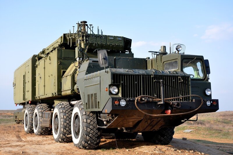 Military missile launcher vehicle