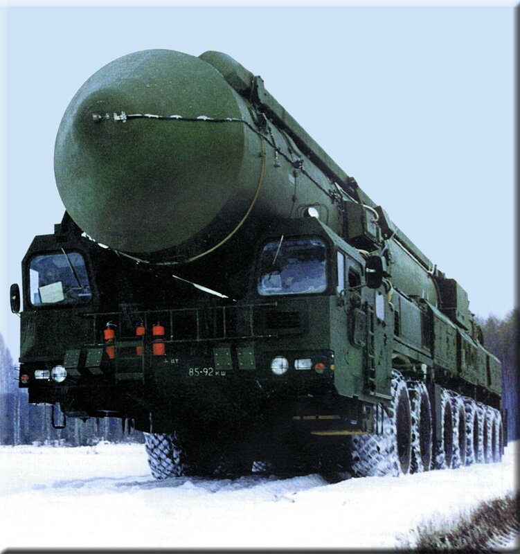 Military missile launcher vehicle