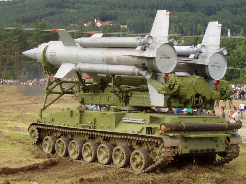 Military missile launcher vehicle