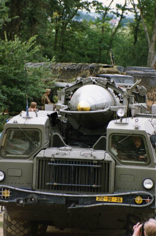 Military missile launcher vehicle