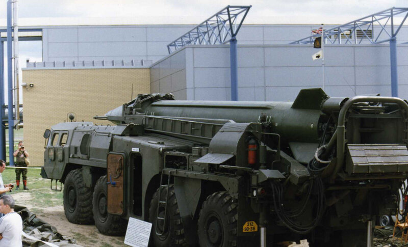 Military missile launcher vehicle