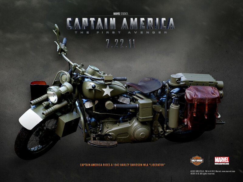 Military Motorcycle — Green, Dramatic