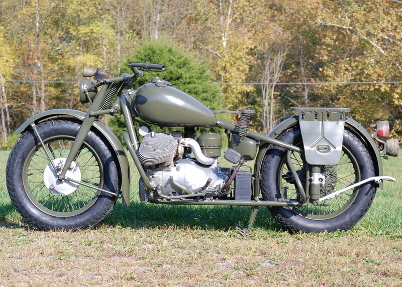 Military Motorcycle — Green
