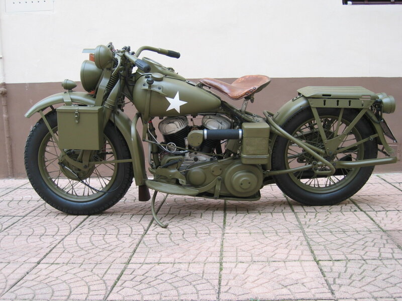 Military Motorcycle — Olive Green