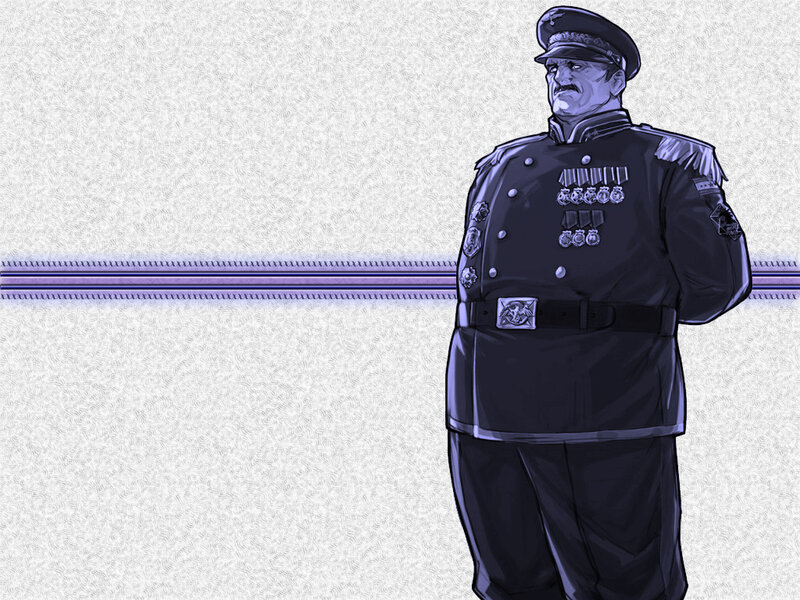 military officer illustration