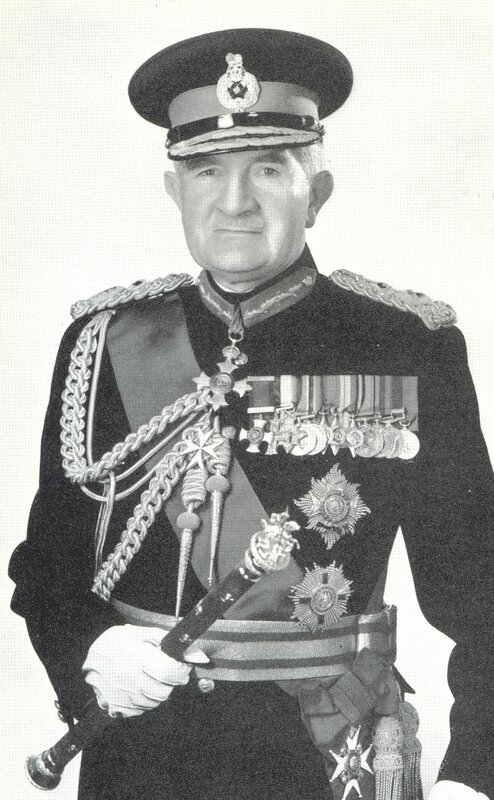 military officer in ceremonial uniform
