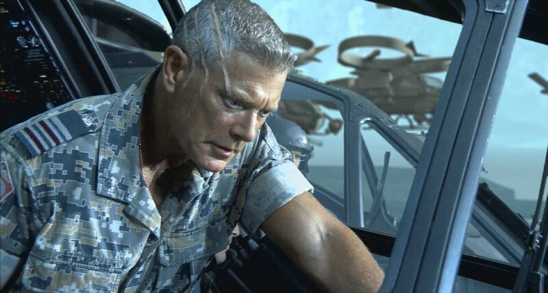 military officer in cockpit