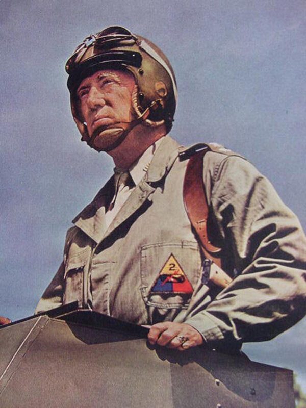 Military officer in helmet