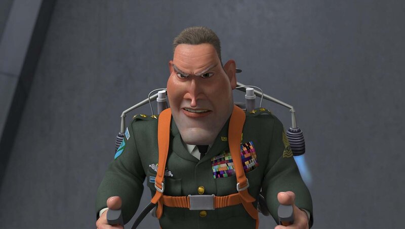 Military Officer in Jetpack