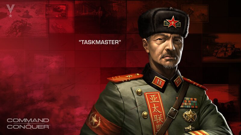 Military Officer Portrait — Red