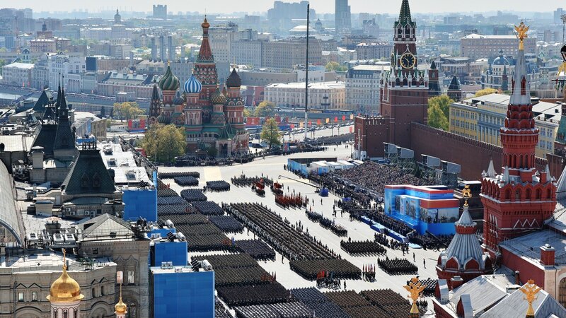 Military Parade in Red Square — Formal