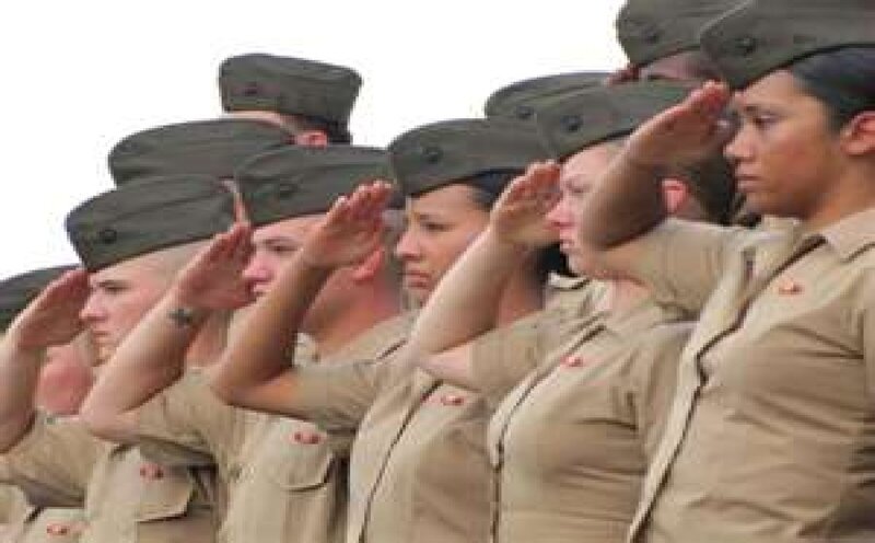 Military Personnel Saluting