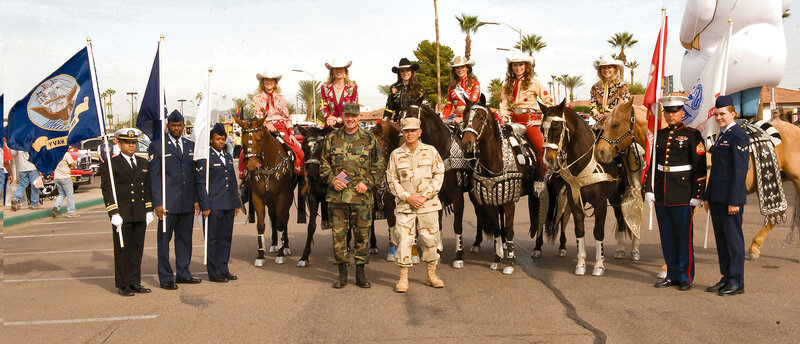 Military Personnel with Horses