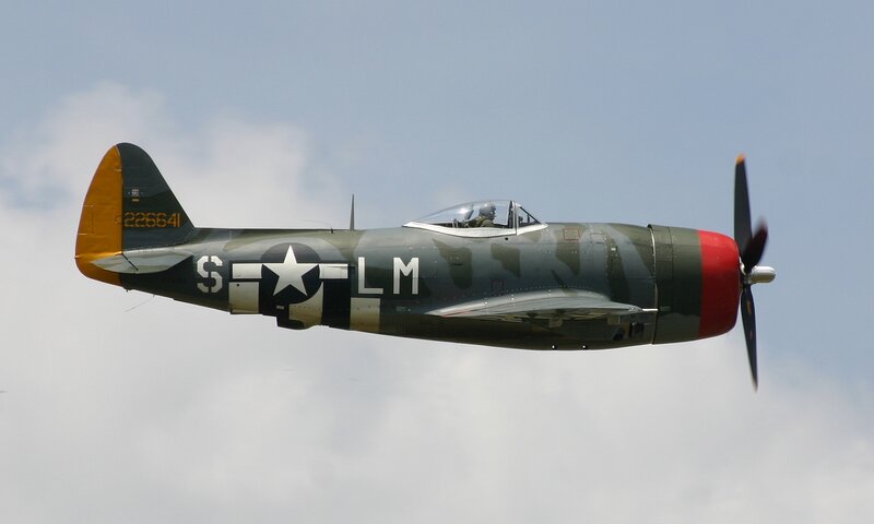 Military Propeller Plane — Gray