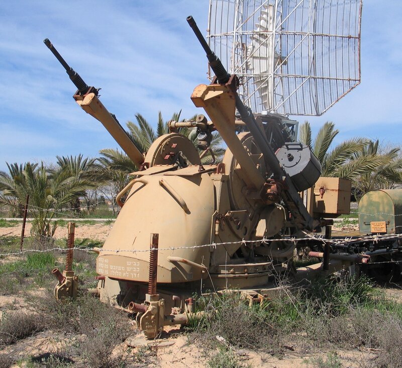 Military radar and gun system