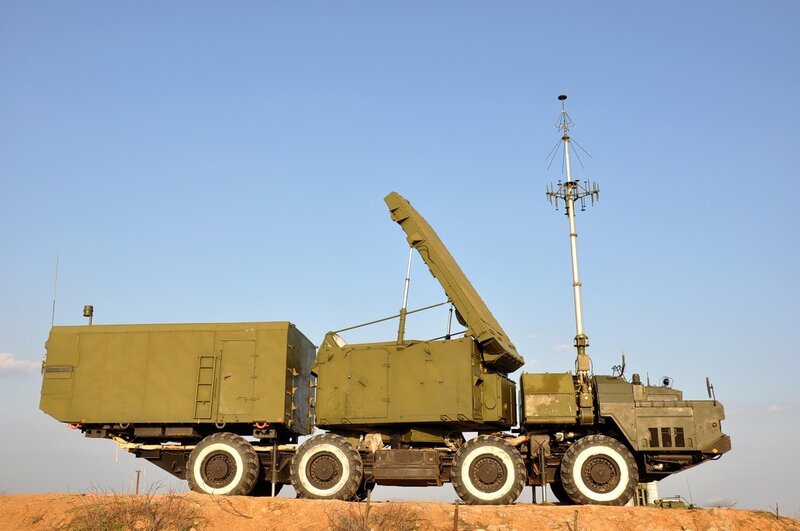 Military radar system on truck