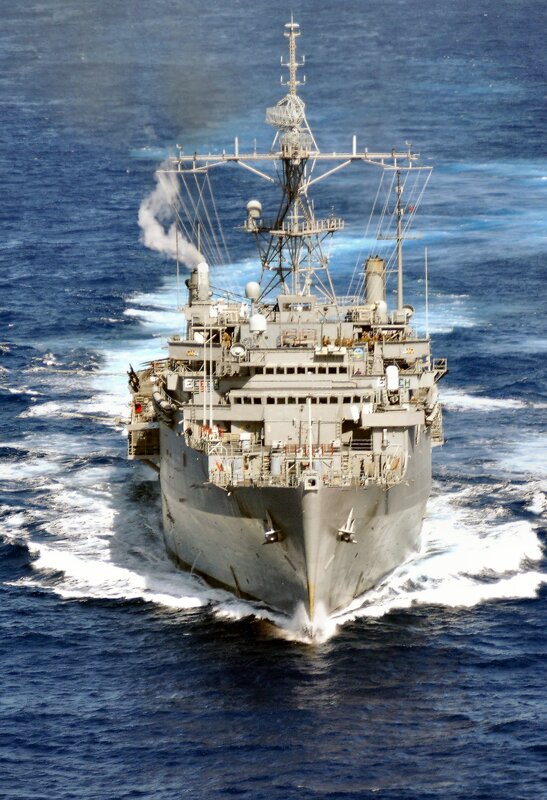 Military Ship at Sea — Gray, Active