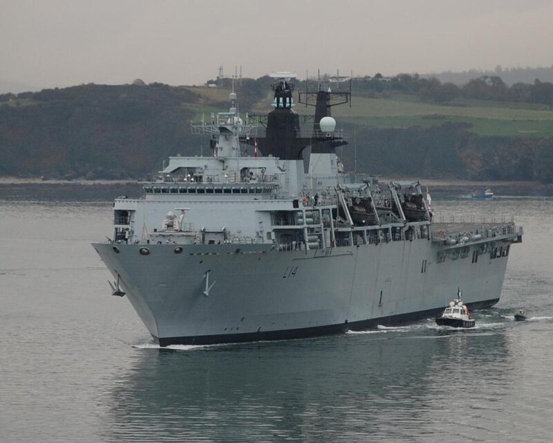 Military Ship in Water — Gray