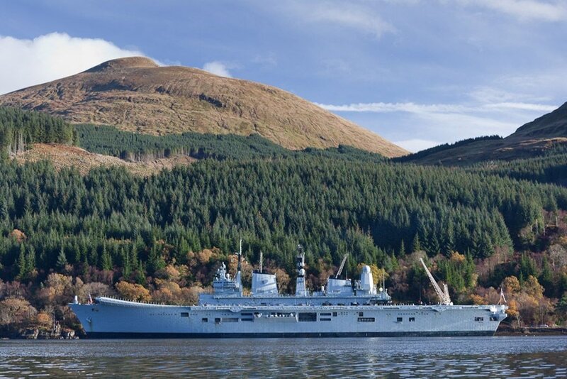 Military Ship in Water