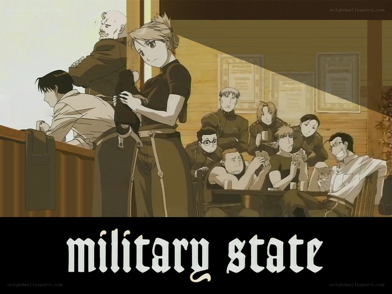 military state scene