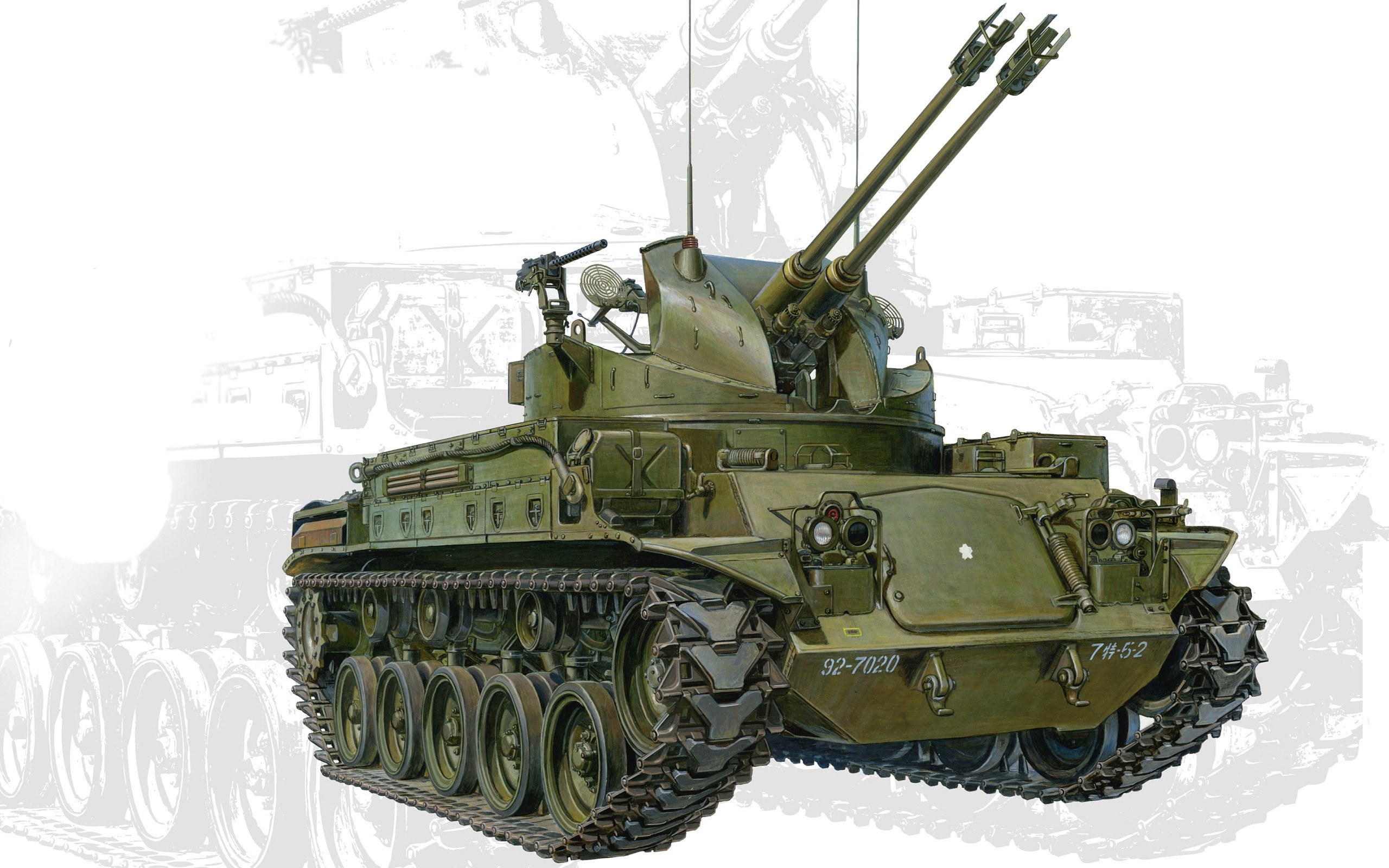 Military tank illustration